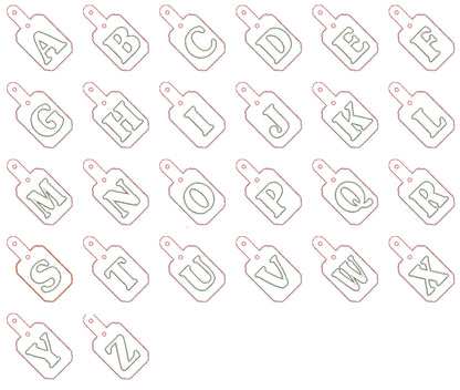 Puffy Puff Foam 3D Monogram Keychain ITH