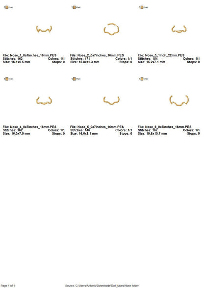 Doll Pretty Face Set of 6