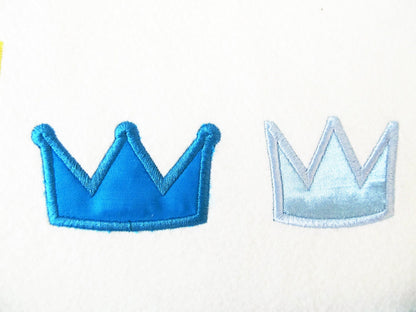 Little King Prince or Princess mini crowns machine embroidery applique