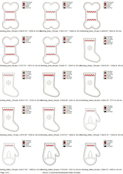 Christmas Stocking Set of 4