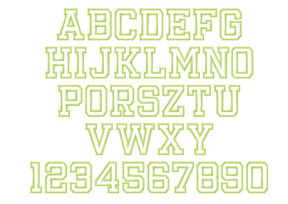 Varsity Athletic Sport High School Font