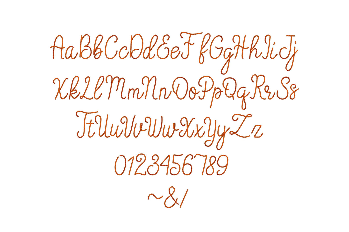 Handwritten Rope Stitch Font Sandy