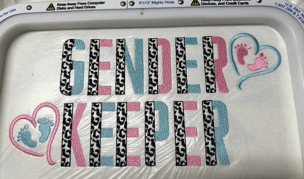 Leopard Spots and Fill Stitch Narrow Split Font