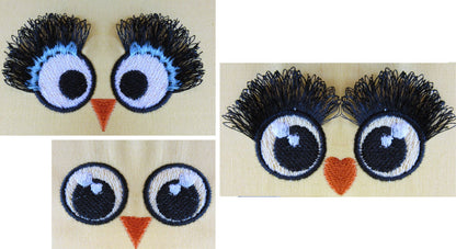 Owl Doll Eyes Fringed Eyelashes