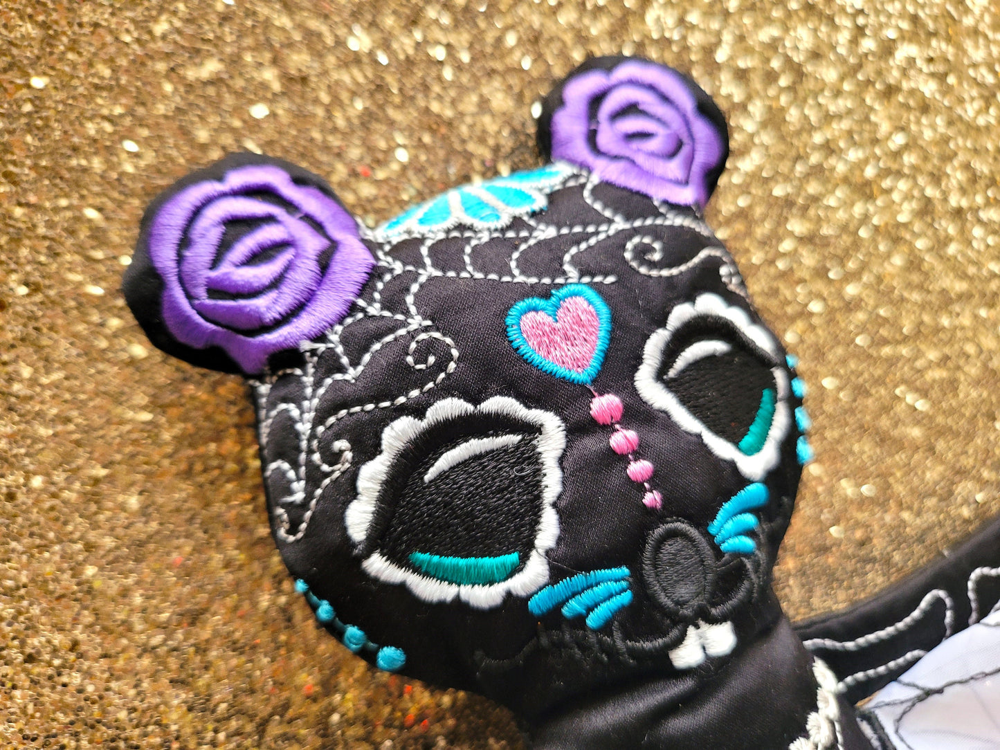 Sugar Skull Calavera Mouse Doll ITH