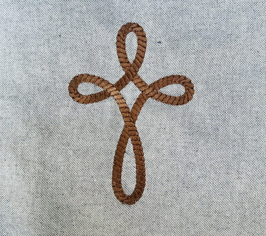 Religious Christian Rope Stitch Cross