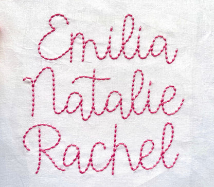 Hand Stitch Effect Font Rachel