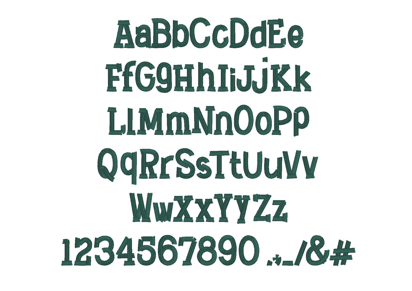 Original Fringed Font