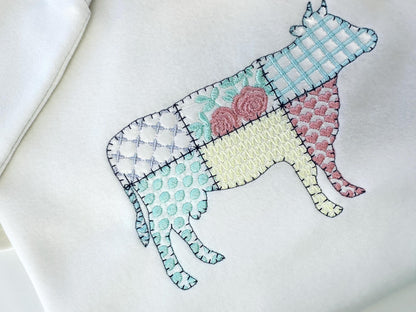 Patchwork Patterned Farm Cow