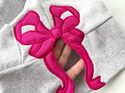 Curl Heirloom Bow Applique