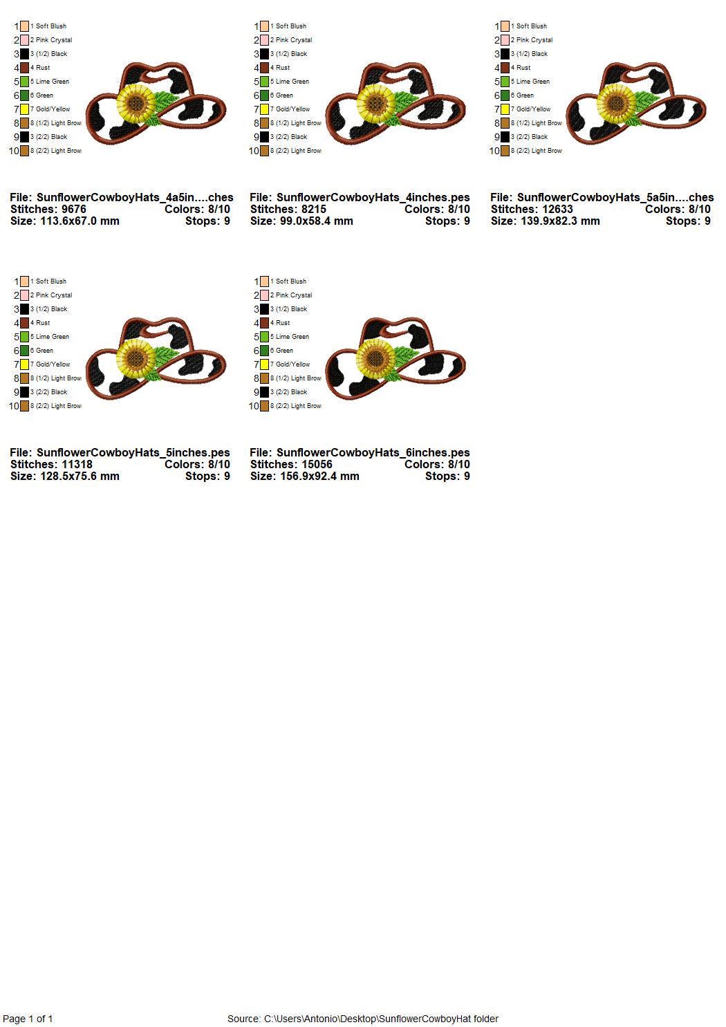 Fringed Sunflower Cowboy Boots and Hat