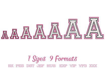 Girls Sport Rose Lace Patterned Font Applique