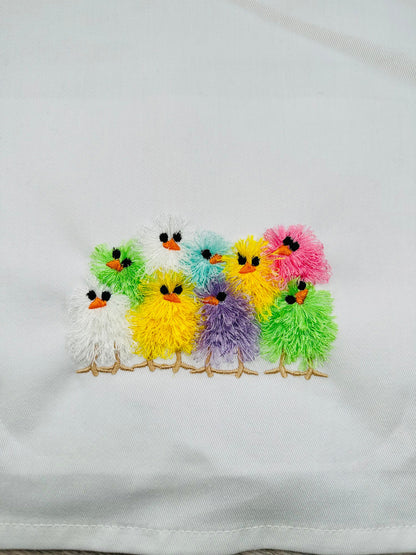 Fringed Little Chick Flock of 9