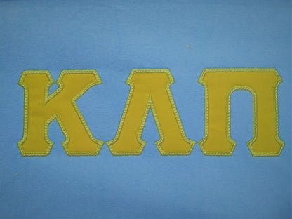 Sororities Greek Font Applique