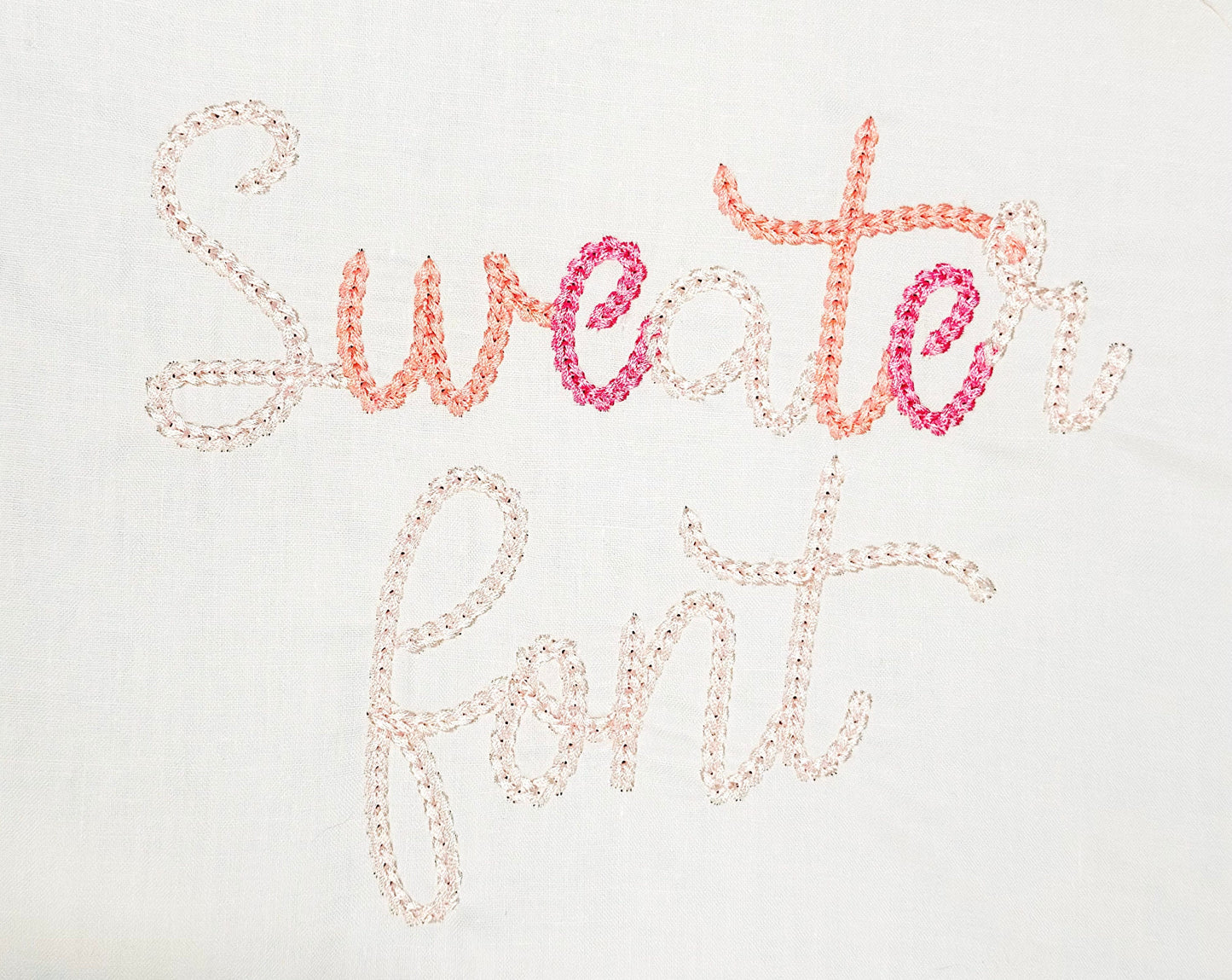 Bold Authentic Chain Stitch Script Font