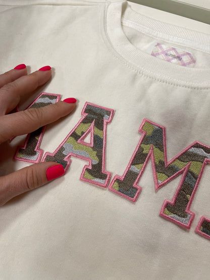 Varsity Camouflage Camo Font