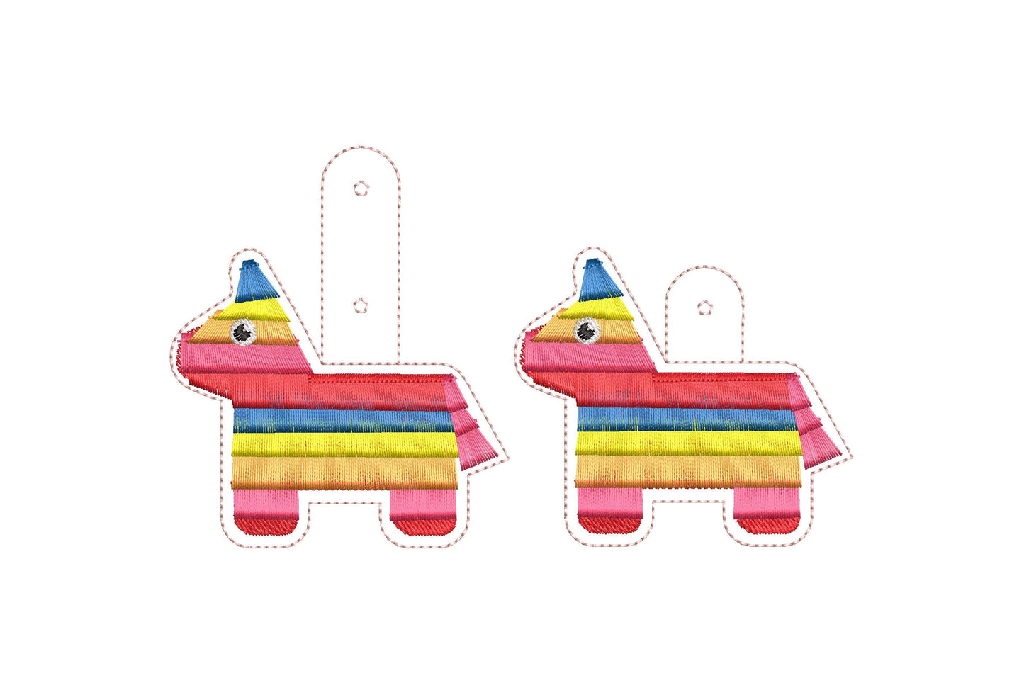 Fringed Pinata Keychain ITH