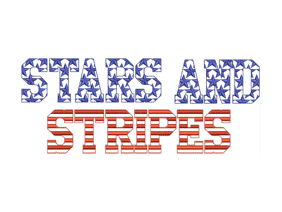 Stars And Stripes Font 2 Types