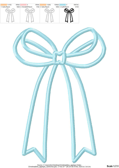 Classic Side Seam Bow Applique