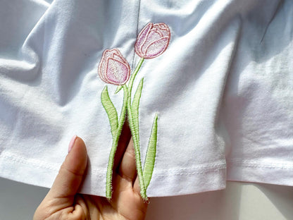 Tulip Flower Split Side Seam Cutout