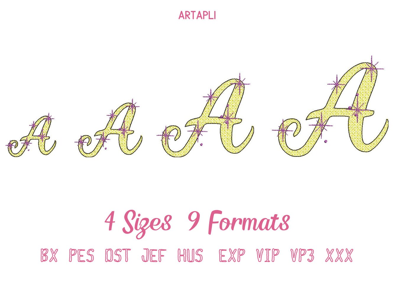 Sparkling Font Night Starry Sky