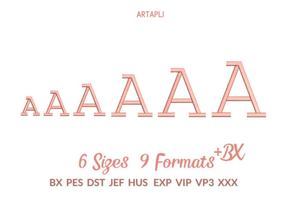 Greek Font Satin Stitch Greek Alphabet letters block Font machine