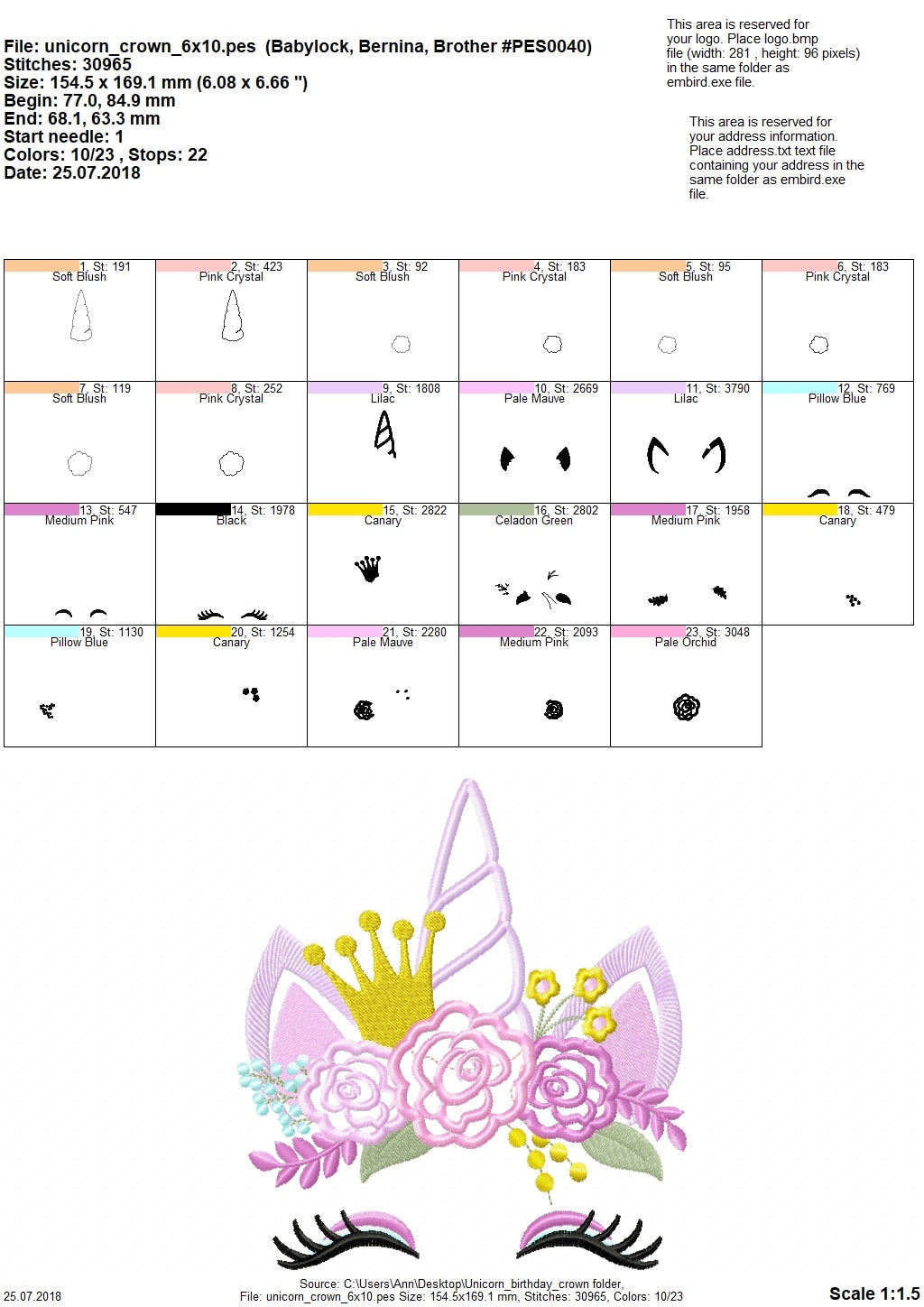 Princess Unicorn With Floral Crown