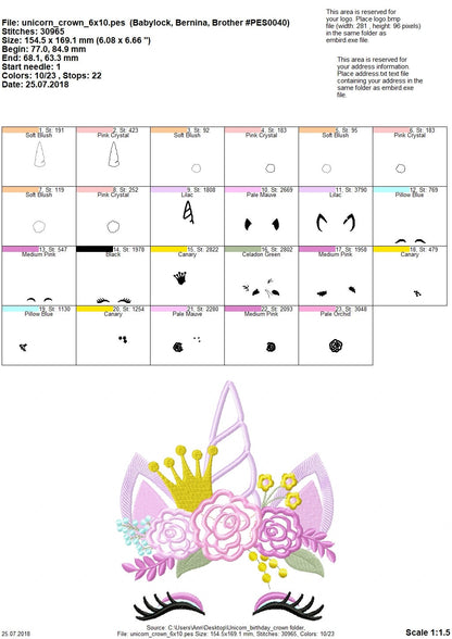 Princess Unicorn With Floral Crown