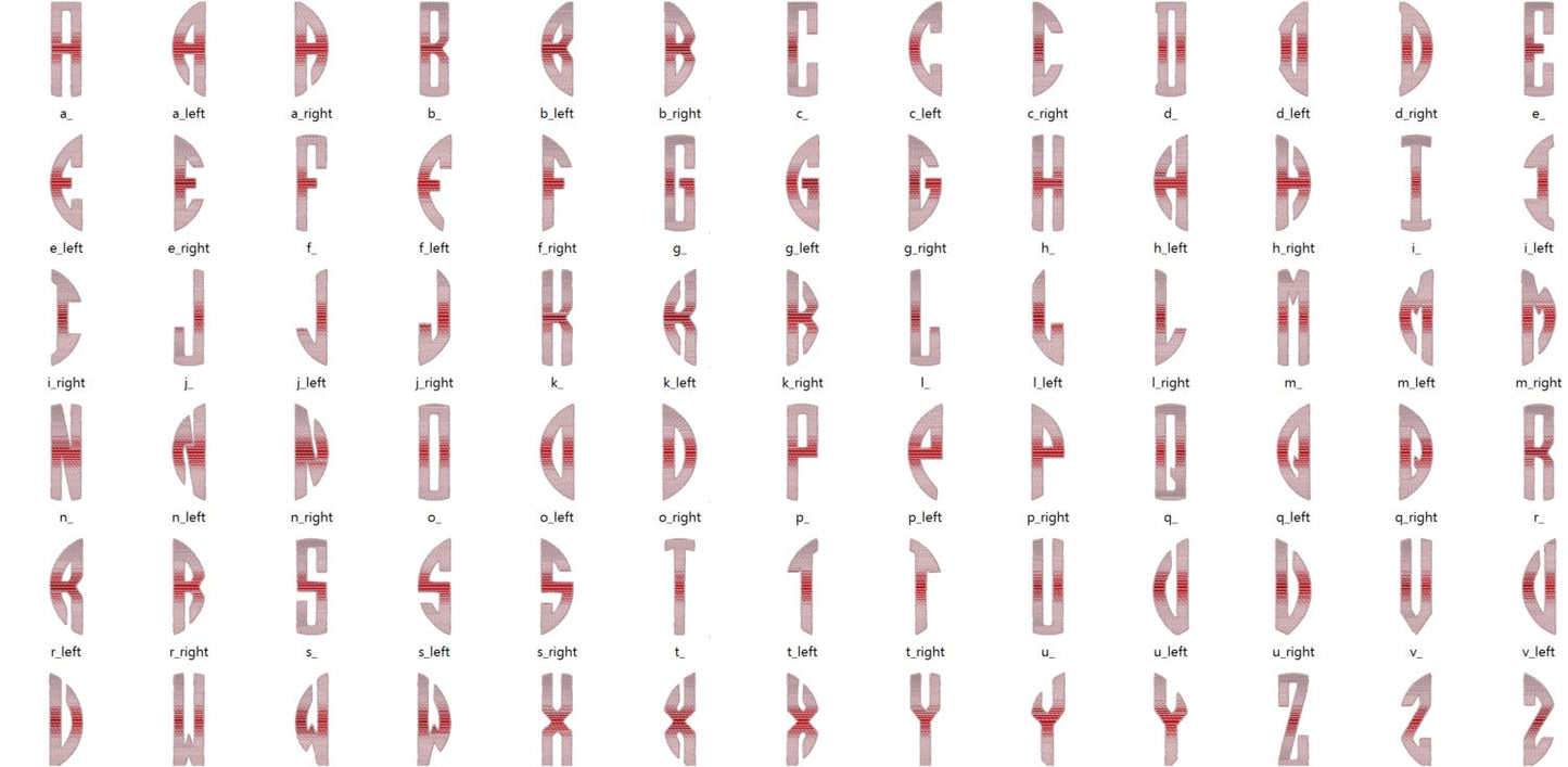 Ombre Iridescent Circle Monogram Font and Frame