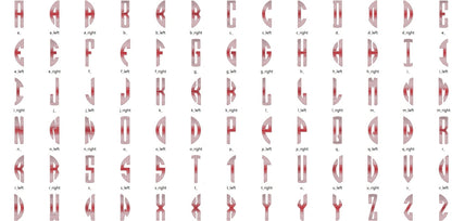 Ombre Iridescent Circle Monogram Font and Frame