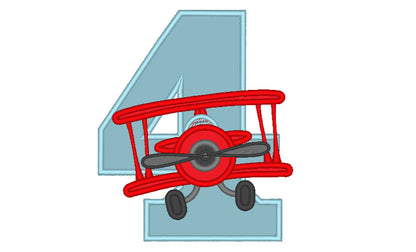 Airplane Birthday Numbers
