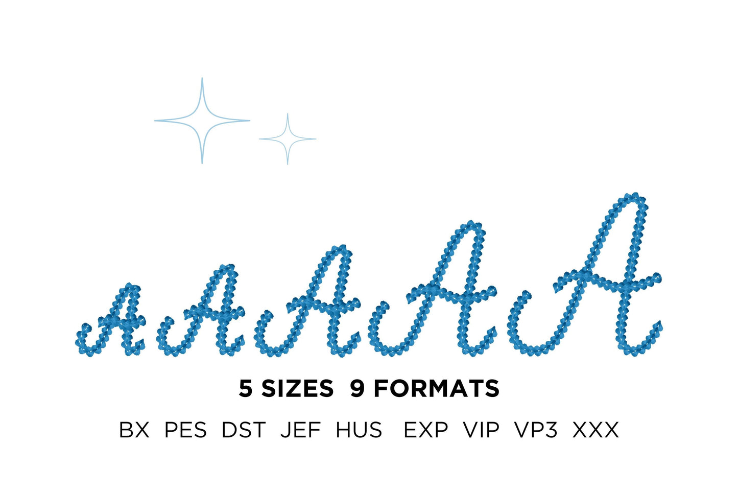 Extra Bold Chain Stitch Font Piper