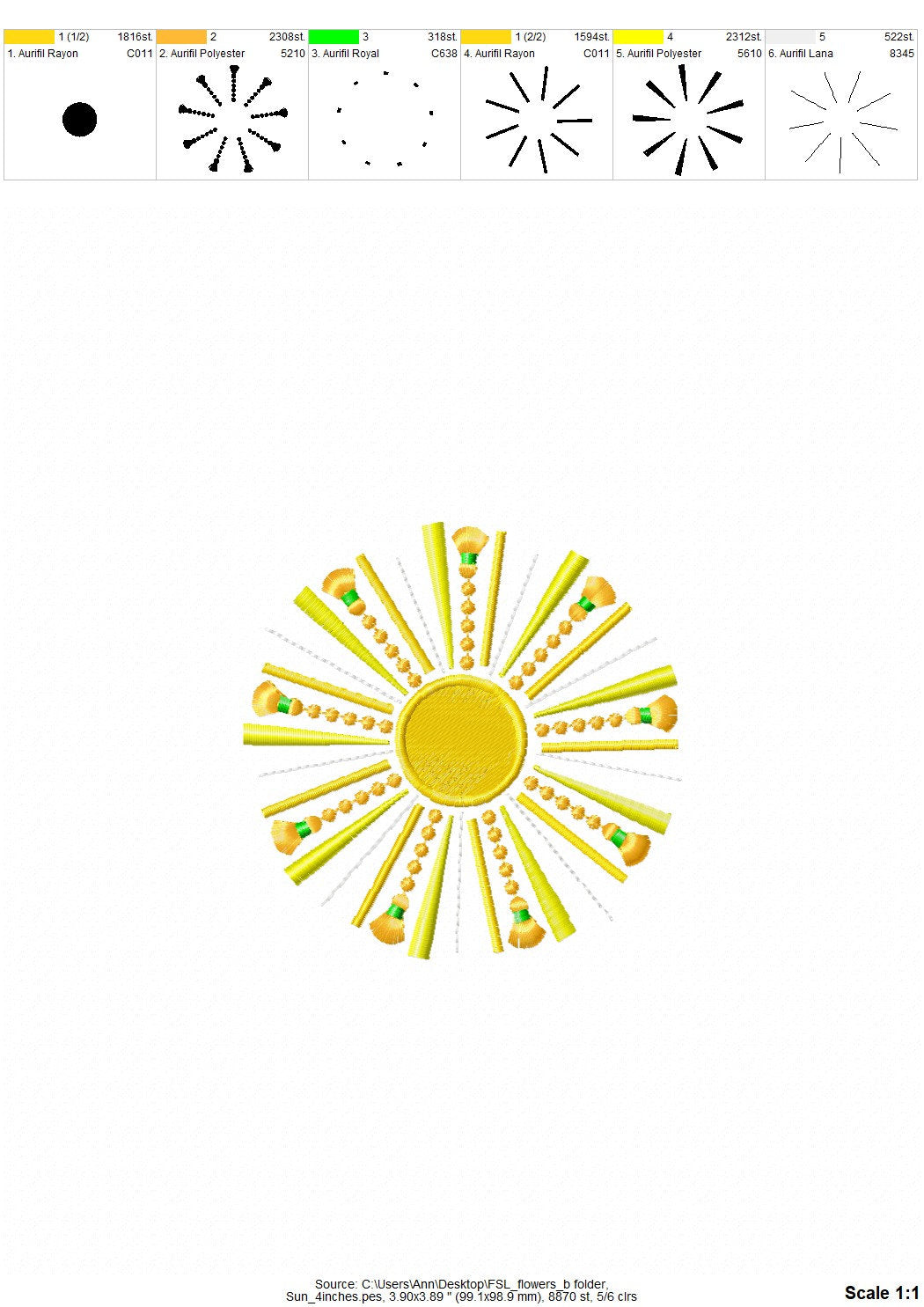 Fringed Sun Sunshine