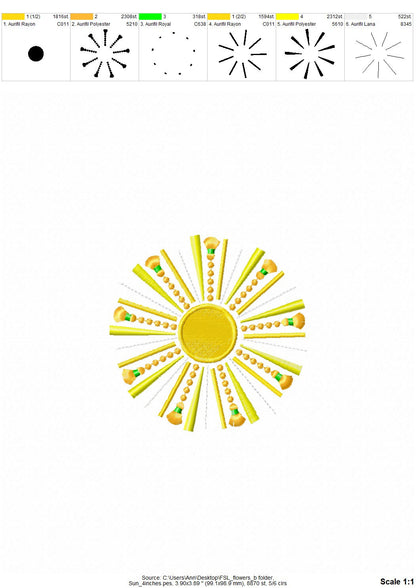 Fringed Sun Sunshine