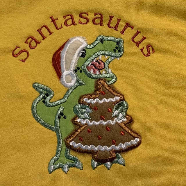 Bitten Christmas Tree and T-Rex