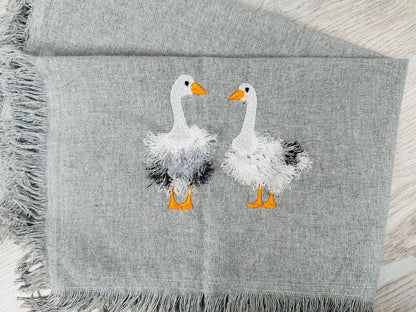 Fringed Farm Goose Duck Set of 2