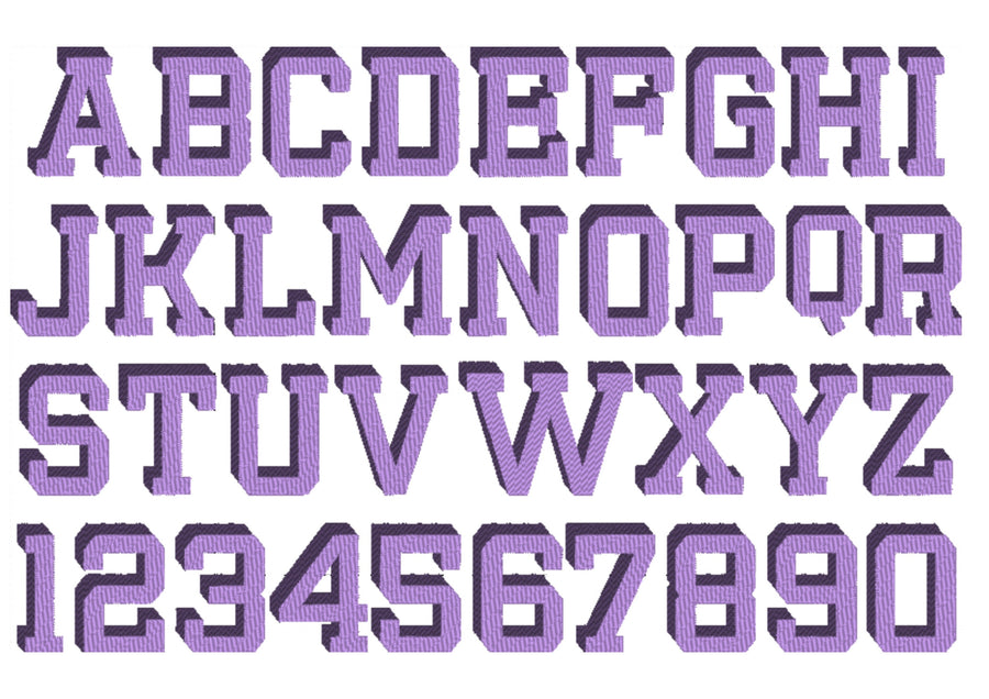 Varsity Collegiate Block Shadow Font
