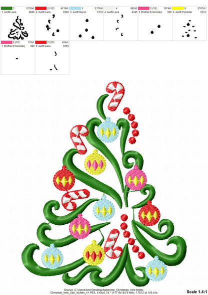 Christmas Tree with Candy