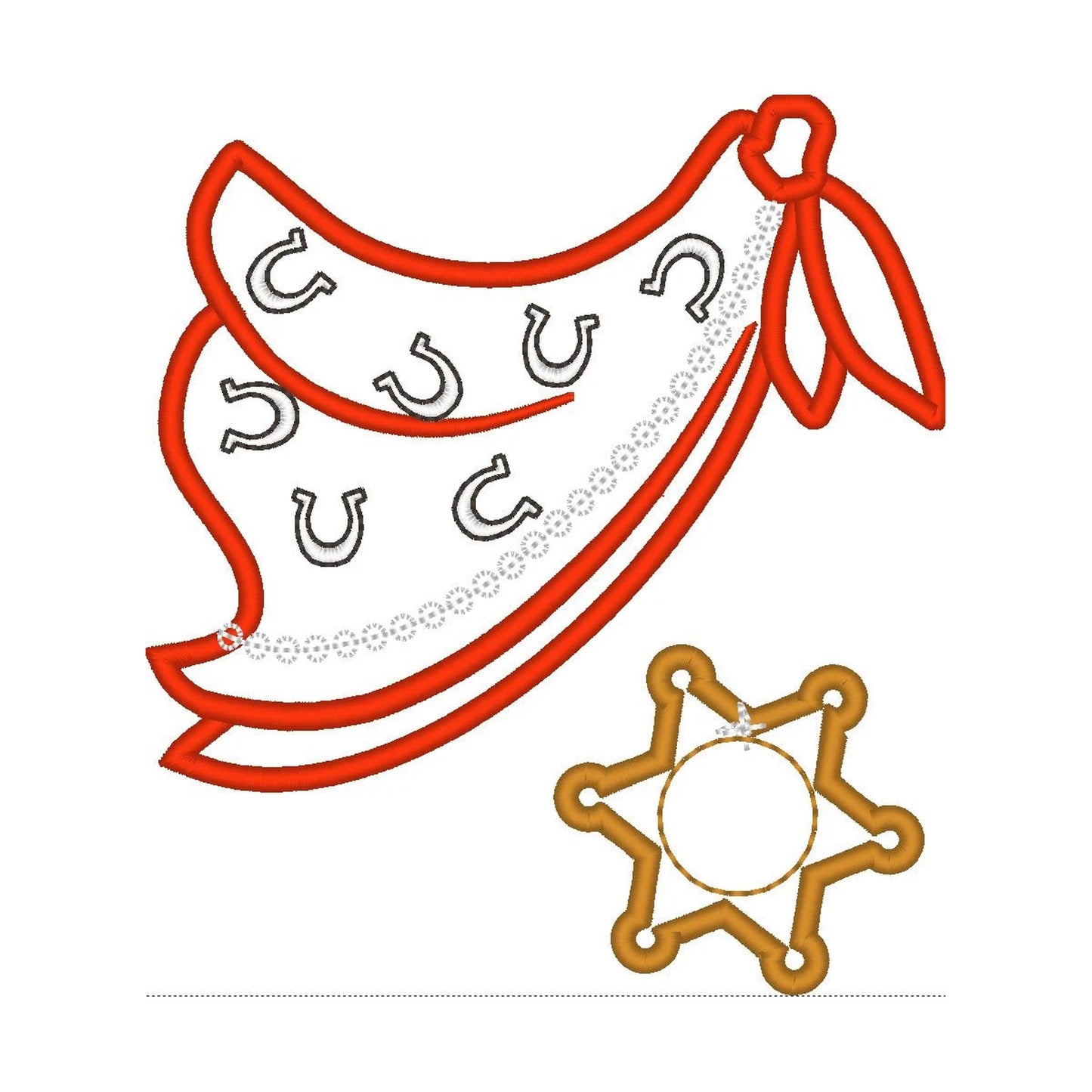 Cowboy Bandanna and Sheriff Badge