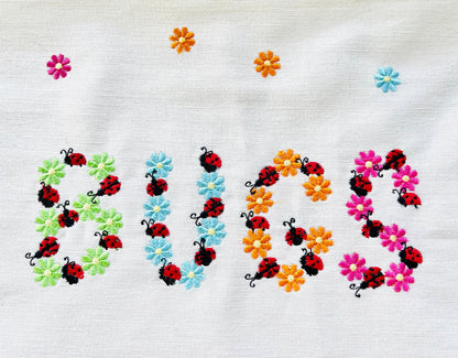 Ladybug and Daisy Country Floral Font