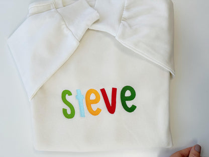 Versatile Fill Stitch Font Steve