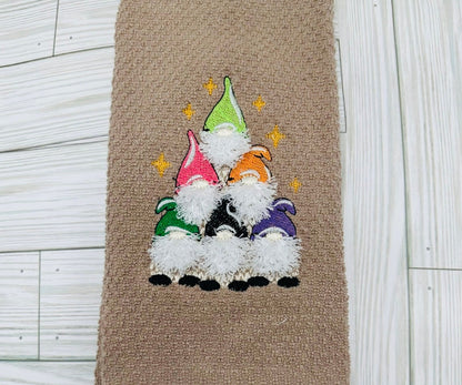 Fringed Christmas Gnome Stack of 6
