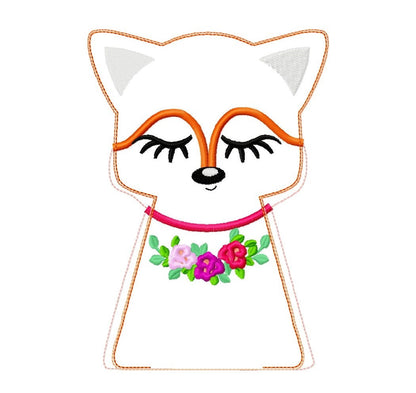 Pretty Fox Doll Set of 2 ITH