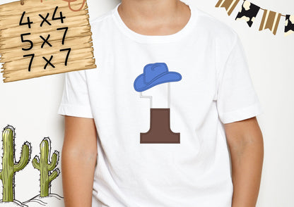 Little Cowboy Birthday Number 1