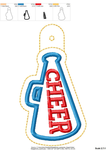 Cheerleader Sports Keychain Set