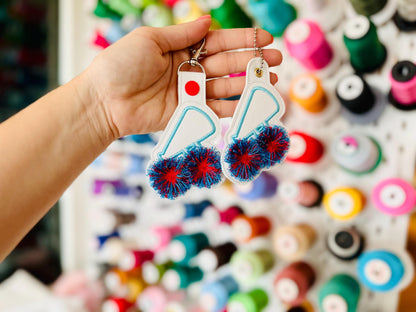 Cheerleader Megaphone Keychain