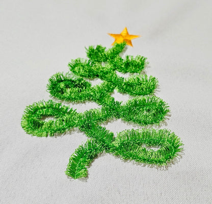 Fringed Christmas Tree Curl