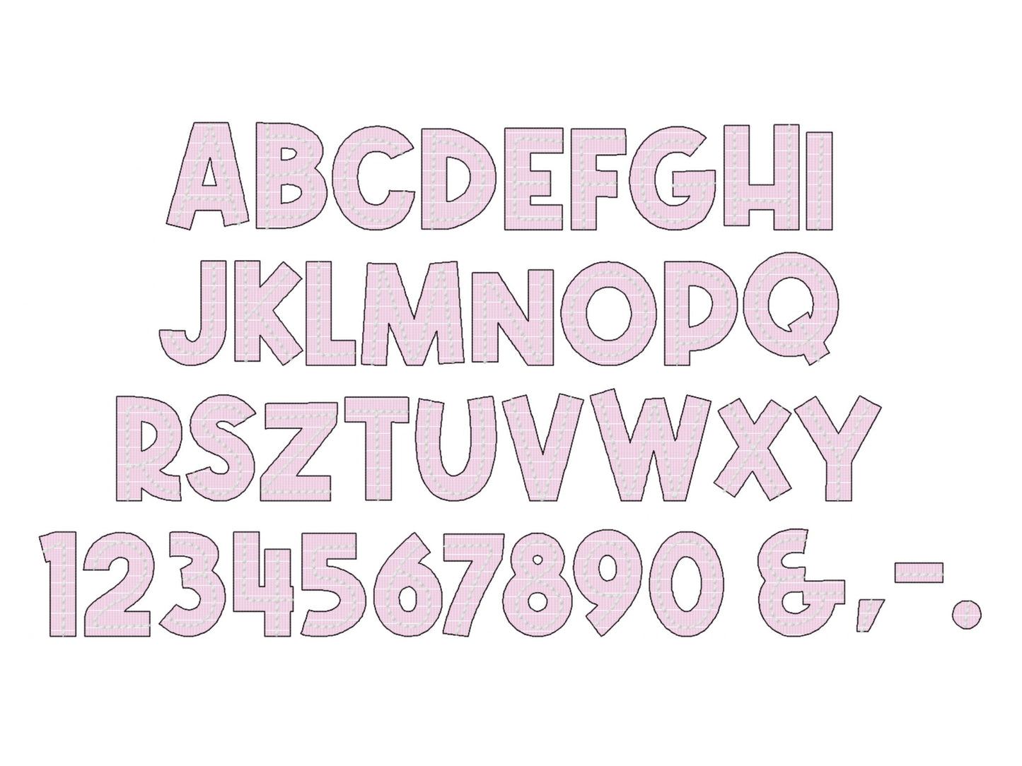 Light Stitch Preschool Pre-K Font