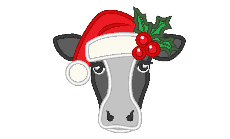 Christmas Cow Face