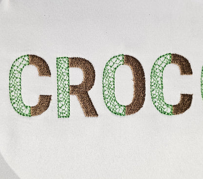 Gator Patterned Split Font